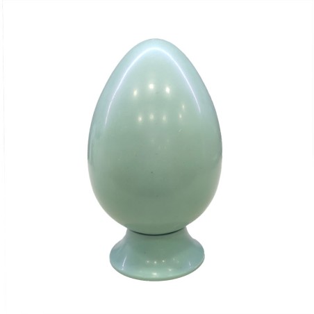 Light Blue 300g Easter Egg made with White Belcolade Chocolate with Blueberry Aroma.