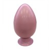 Pink 300g Easter Egg made with White Belcolade Chocolate with Strawberry  Aroma.