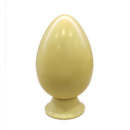 Yellow 300g Easter Egg made with White Belcolade Chocolate with Lemon Aroma.