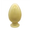 Yellow 300g Easter Egg made with White Belcolade Chocolate with Lemon Aroma.