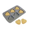 Non Stick 6 Cup Heart Pan by PME