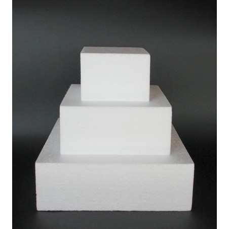Styrofoam for Dummy cakes - Square 18x18xH10cm