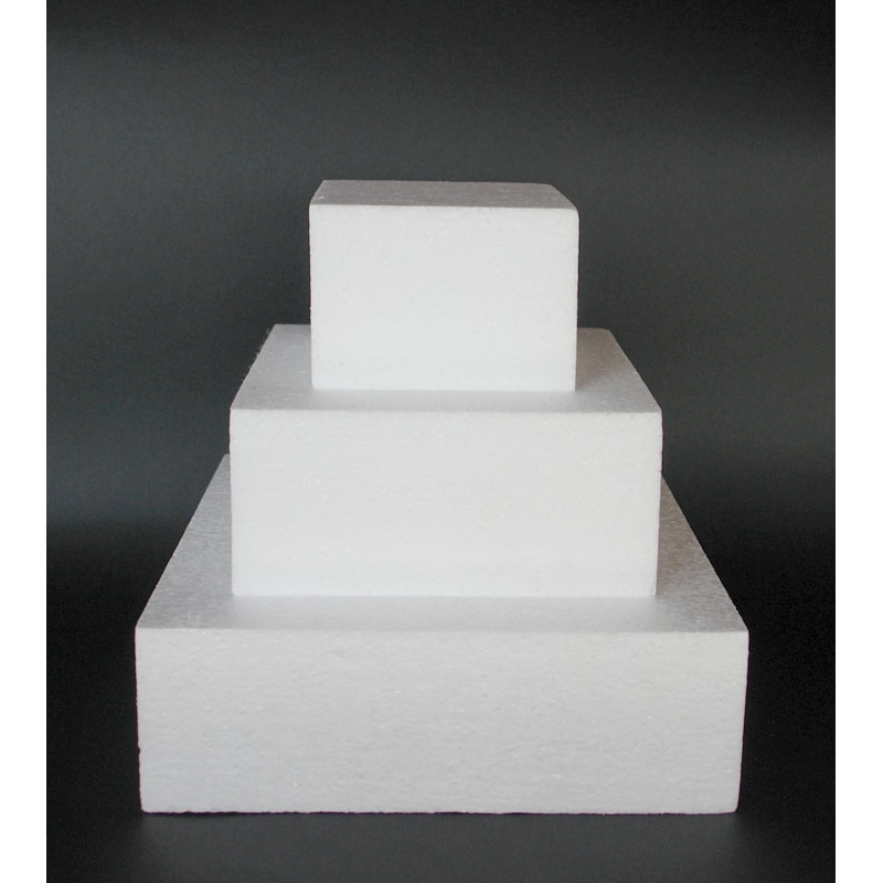 Styrofoam for Dummy cakes Square 18x18xH12cm