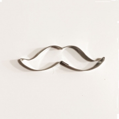 Moustache Metallic Cookie Cutter 10x3cm
