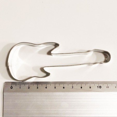 Electric Guitar Metallic Cookie Cutter 11,5x4cm