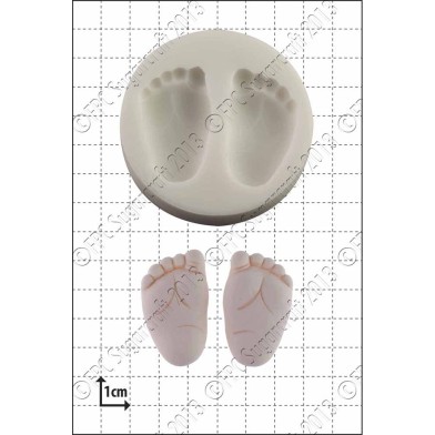 Baby Feet silicone mold by FPC