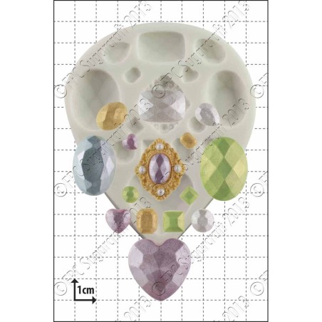 Multi Gem silicone mold by FPC
