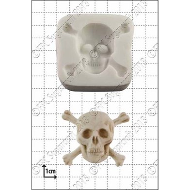 Skull & Crossbones silicone mold by FPC