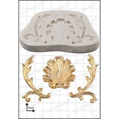 Baroque Shell silicone mold by FPC