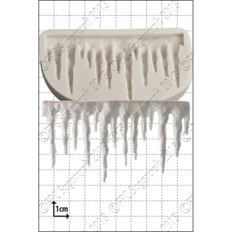 Icicle Border silicone mold by FPC