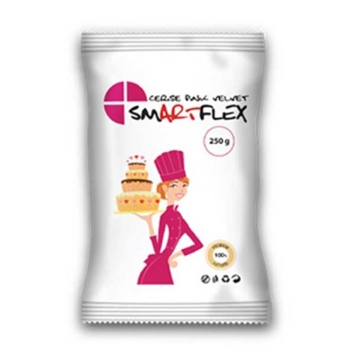 SmartFlex Cerise Pink Velvet - Sugarpaste 250g - Vanilla Flavor FLOW PACK