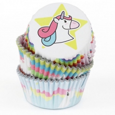 Θήκες για Cupcakes – Μονόκερος 60τεμ της PME