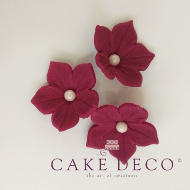 Violet Petunias with white pearl (30pcs) by Cake Deco
