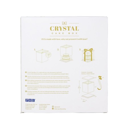 CRYSTAL Cake Box - 6 inch (15cm)