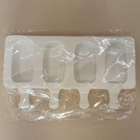 Οβάλ Παγωτό Ξυλάκι Υ6,9εκ. Καλούπι Σιλικόνης