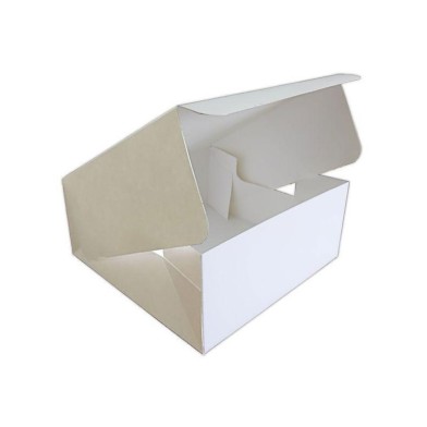 Λευκό Κουτί Γρήγορου Ανοίγματος για γλυκά 15,2 x 15,2 x Y7,6εκ.