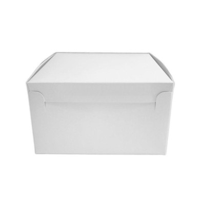 White Cake Box 10 x 10 x H3"