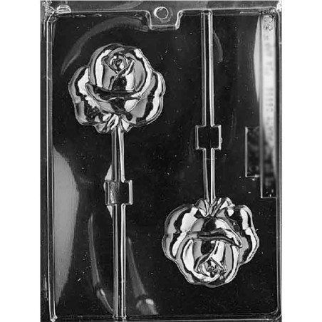 Rose Lollies Mold - Dim.: 7,62 x 6,99 x 1,27cm