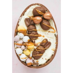 Μισό Καβούκι Αυγού Πασχαλινού με σοκολάτα Γάλακτος 125γρ. για γέμισμα
