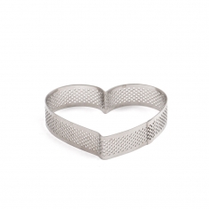 Perforated INOX Heart Baking Form by Decora Dim 10 x 9 x h2 cm
