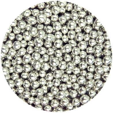 Metallic Silver Choco Pearls 1cm 1kg