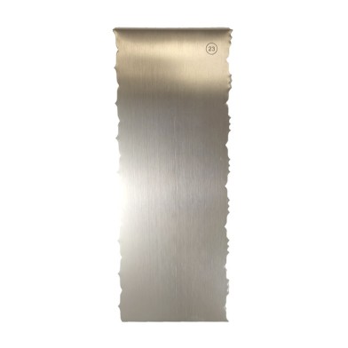 Inox Decoration Scraper No28 with Small Size Concave/Convex designs D: 228*89*1mm