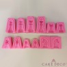 3D Chess Pieces Silicone Mould Set of 6pcs