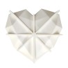 Geometric Heart 19cm Silicone Mould with Hammer