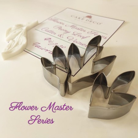 Cutters and Veiners Set for Peony Leaf - Flower Master Series