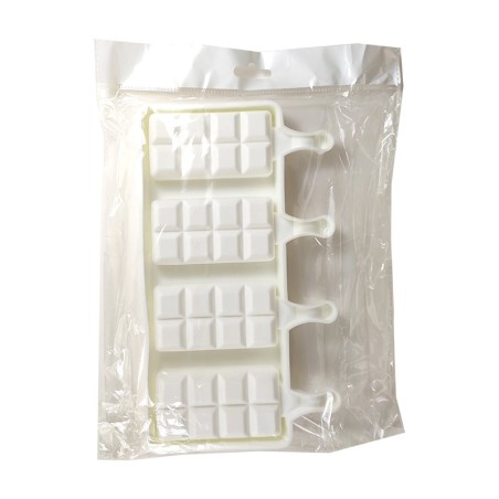 Chocolate Bar Squares Popsicle - Ice Cream Silicone Mould H9,2cm 154g