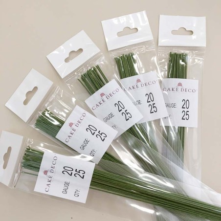 Νο.20 Πράσινα Σύρματα Λουλουδιών 25 τεμ. Ιαπωνικά