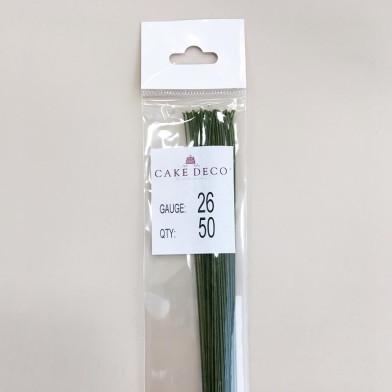 Νο.26 Πράσινα Σύρματα Λουλουδιών 50 τεμ. Ιαπωνικά