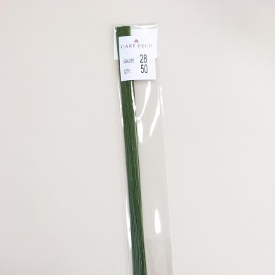 Νο.28 Πράσινα Σύρματα Λουλουδιών 50 τεμ. Ιαπωνικά