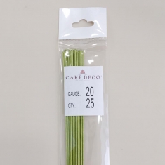 20 Gauge Light Green Flower Wires (25Pcs)