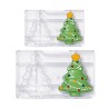Large Christmas Tree Polycarbonate mold by Decora. Dim 121x150 mm