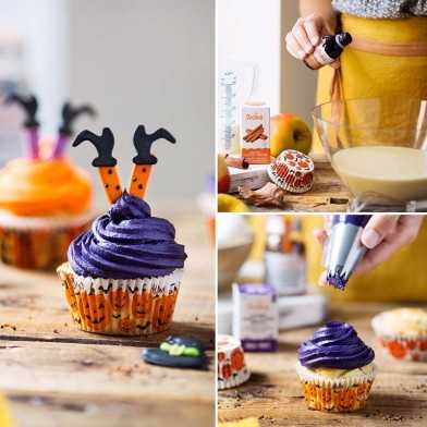 Witch Set of 6 Halloween Edible Decorations by Decora Dim. 3,5cm