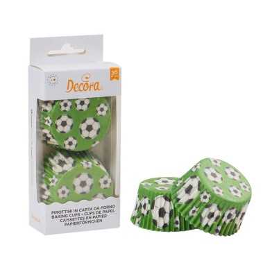Soccer Cupcake - Baking Cases 36 pcs, D 50 x h32 mm