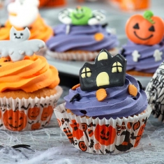 Halloween Pumpkin, Witch, Ghost Cupcake Baking Cases 36 pcs, D 50 x h32 mm