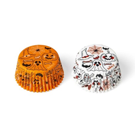 Pumpkin, Ghost and Spiders Halloween Baking Cases
36 pcs, D 50 x h32 mm