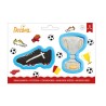Set of 2 Plastic Cookie Cutters - Trophy & Football Shoe