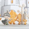 Knight Plastic Cookie Cutters Set of 2 by Decora Dim. 8-8,5cm