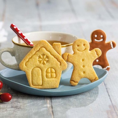 Gingergread Man & House Set οf 2 Cookie Cutters by Decora 7-8cm