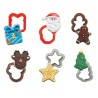 Set of 6 Mini Christmas Cookie Cutters by Decora Dim. 3-4cm