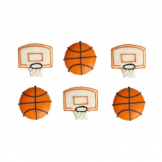 6 Basket Sugar Decoration Kit by Decora Dim. 3-4cm