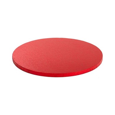 Red Round Cakeboard D. 40 x H1,2cm