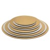 D20cm Round Double Face Gold/Silver Cake Boards 1,5mm thick 1pc