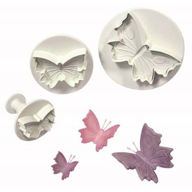 S/M/L Butterfly Plunger Cutters Set/3
