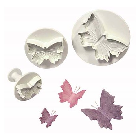 S/M/L Butterfly Plunger Cutters Set/3
