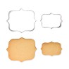 Square with edge Cookie & Cake Plaque Style 1 Set of 2