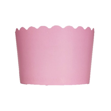 Ροζ Θήκες Cupcakes με καραμελόχαρτο Μεγάλα Δ7xΥ4,5εκ. -  20τεμ